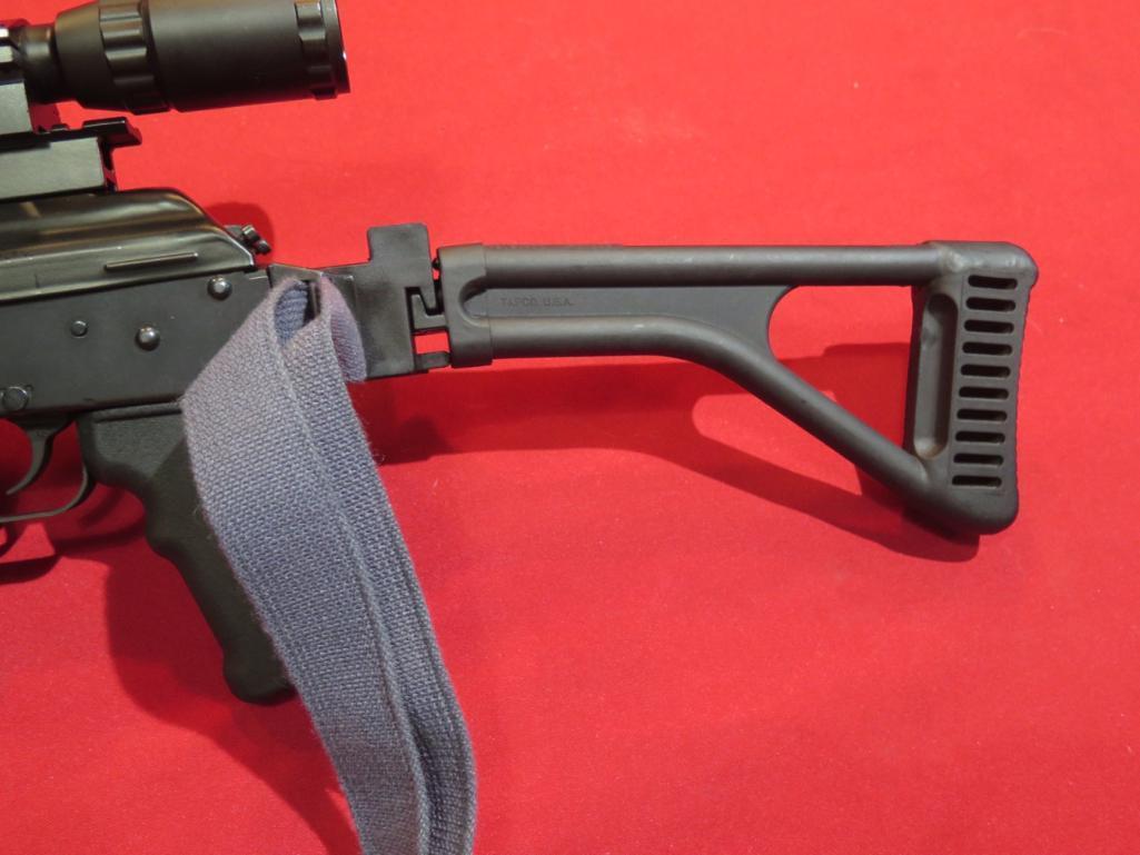 IO Inc AK47 7.62x39cal semi auto, folding but/t stock, mag, release, foregr