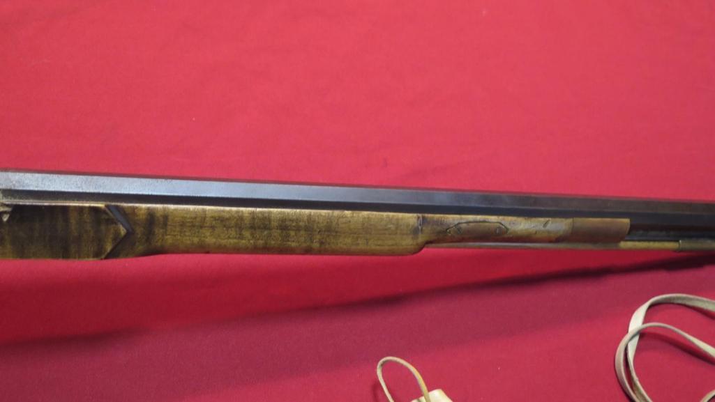 Custom 45cal black powder with Pennsylvania half stock, exposed hammers, pe