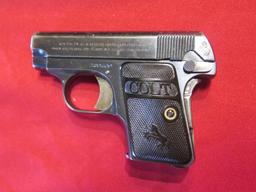 Colt 1908 .25 semi auto pistol, 1915, 2 tone mag, with box, tag#7499