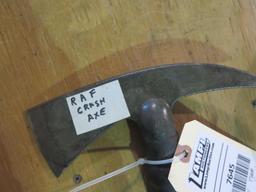 RAF crash axe, tag#7645