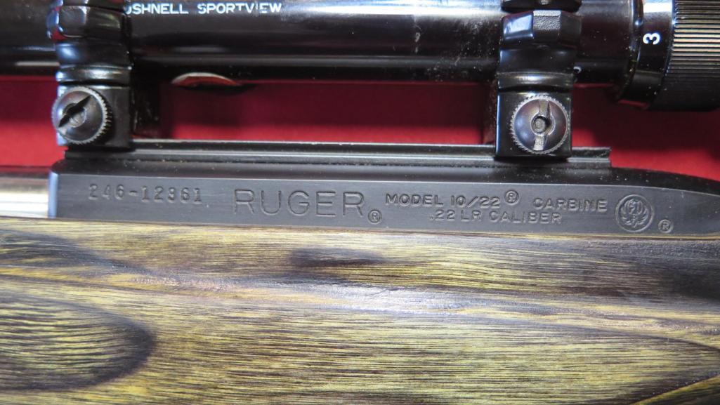 Ruger 10/22 Custom semi auto .22 Lr, custom acculite graphite barrel, custo