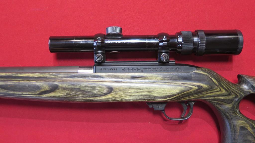 Ruger 10/22 Custom semi auto .22 Lr, custom acculite graphite barrel, custo
