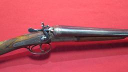 Belgium SXS 16"ga SxS Hammers, SXS break 16ga shotgun , tag#7890