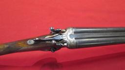 Belgium SXS 16"ga SxS Hammers, SXS break 16ga shotgun , tag#7890