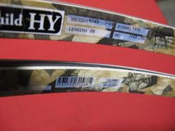 Hoyt Vortex compound bow, arrows, case, and release up to 75#, tag#8064 **W