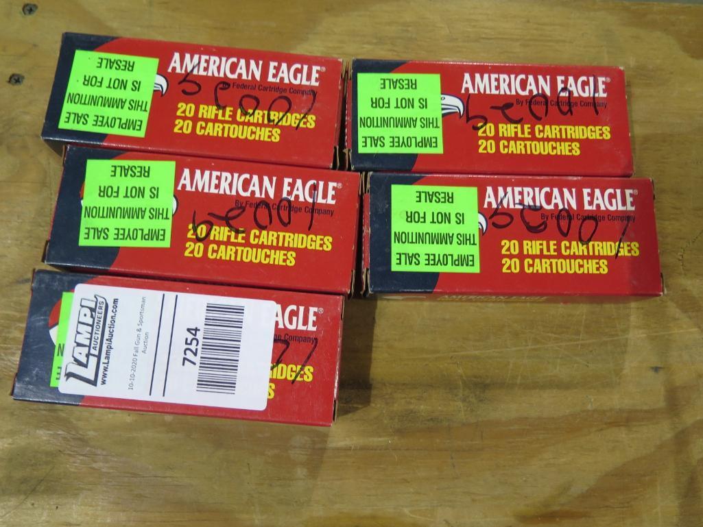 86rds Am Eagle 223 Rem 55gr FMJ boat tail, tag#7254