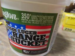 350 rounds Remington UMC centerfire range bucket 9MM Luger 115GR FMJ~1133