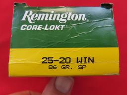 50rds 25-20 Remington 85gr SP~1285