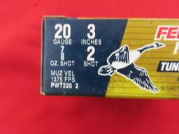 40rds Federal Tungsten-Iron 20ga 3" 1375fps 4 and 2 shot~1355