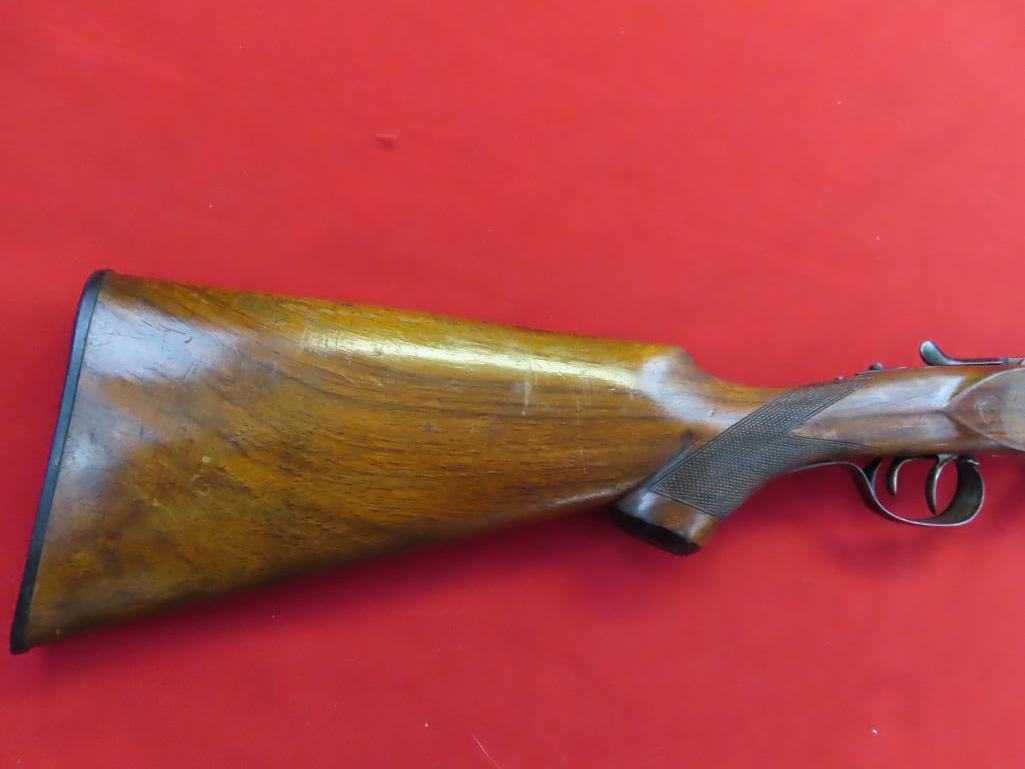 EL Faisan Elgobar Cespana 12ga side by side, silver engraved receiver, wall