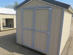 8'x12' Garden shed, doiuble doors