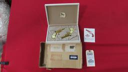 Colt Lady Set .22 derringer with box,one grip has chip in handle~6939