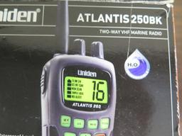 Uniden Atlantis 250BK two way vhf marine radio/weather/emergency radio. Wor