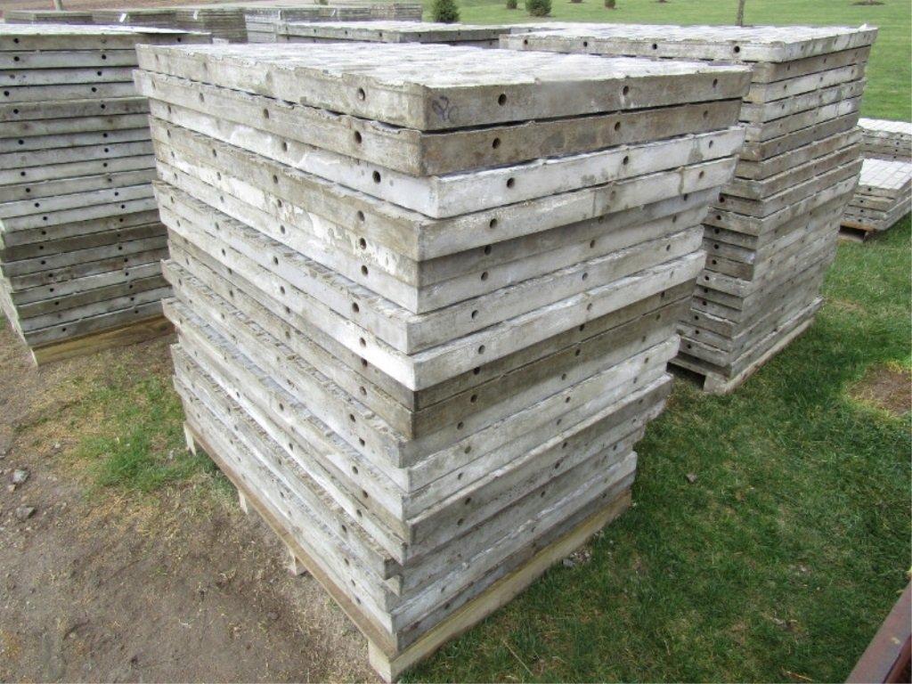 (20) Precise, 36" x 4' aluminum concrete forms