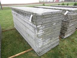 (20) Precise, 36" x 9' aluminum concrete forms
