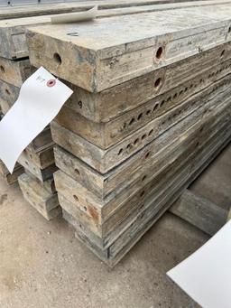 (10) 6" x 8' Smooth Wall Ties Aluminum Concrete Forms, 6-12 Hole Pattern. Located in Mt. Pleasant,