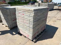 (20) 36" x 4' Smooth Western Aluminum Concrete Forms, 6-12 Hole Pattern. Located in Mt. Pleasant, IA