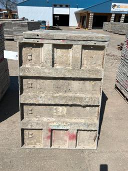 (20) 36" x 4' Smooth Western Aluminum Concrete Forms, 6-12 Hole Pattern. Located in Mt. Pleasant, IA
