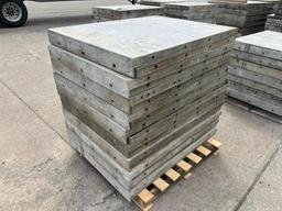 (20) 36" x 4' Smooth Brick Ledge Wall Ties Aluminum Concrete Forms, 6-12 Hole Pattern. Located in