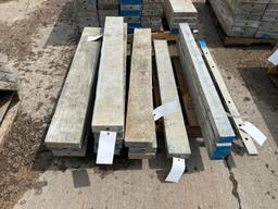 (3) 7" x 4'; (8) 6" x 4'; (1) 5" x 4'; (4) 3" x 4' & (1) 1" X 4' Smooth Wall Ties Aluminum Concrete