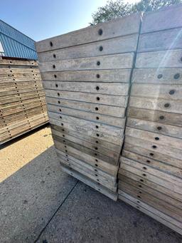 (20) 2' x 9' laydowns Wall-Ties aluminum concrete forms, smooth, 6-12 hole pattern, located in Mt.