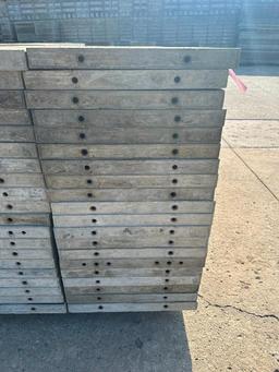 (20) 2' x 9' laydowns Wall-Ties aluminum concrete forms, smooth, 6-12 hole pattern, located in Mt.