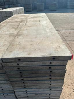 (20) 2' x 9' laydowns Wall-Ties aluminum concrete forms, smooth, 6-12 hole pattern, located in Mt.