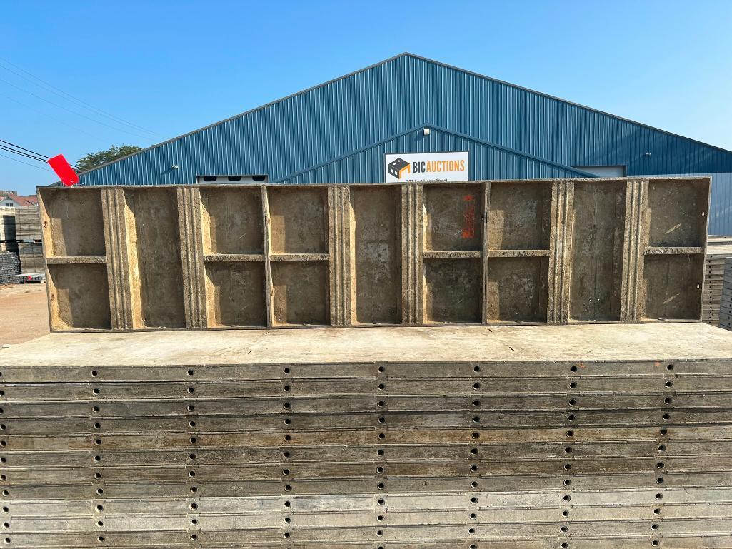 (20) 2' x 9' laydowns Wall-Ties aluminum concrete forms, smooth, 6-12 hole pattern, located in Mt.