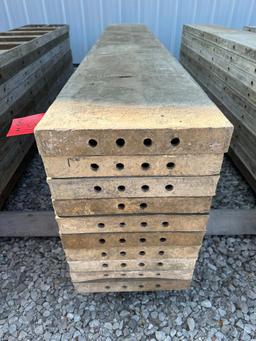 (10) 14" x 8' Wall-Ties aluminum concrete forms, smooth, 6-12 hole pattern, located in Mt. Pleasant,
