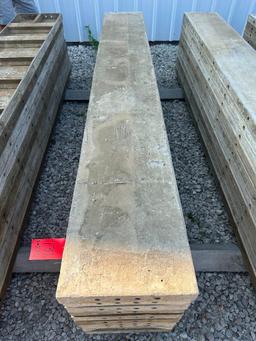 (10) 14" x 8' Wall-Ties aluminum concrete forms, smooth, 6-12 hole pattern, located in Mt. Pleasant,