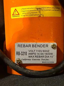 electric hydraulic rebar bender RB-3210, like new