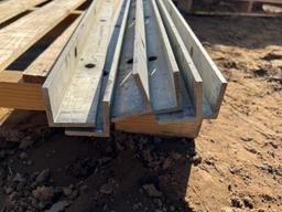 (6) 4' L corner, Western Aluminum Concrete Forms, Smooth, 6-12 Hole Pattern, Located in Latham, NY.