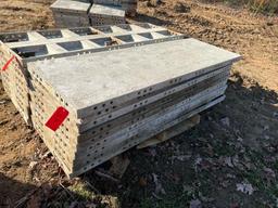 (9) 72" x 2' Western Aluminum Concrete Forms, Smooth, 6-12 Hole Pattern, Located in Latham, NY.