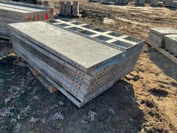 (9) 72" x 2' Western Aluminum Concrete Forms, Smooth, 6-12 Hole Pattern, Located in Latham, NY.
