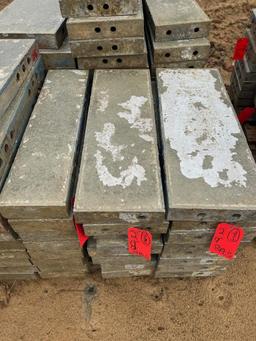(8) 8" x 2' Western Aluminum Concrete Forms, Smooth, 6-12 Hole Pattern, Located in Latham, NY.