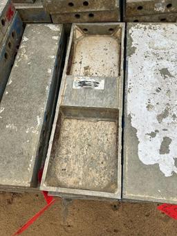 (8) 8" x 2' Western Aluminum Concrete Forms, Smooth, 6-12 Hole Pattern, Located in Latham, NY.