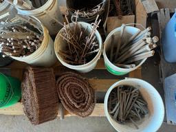 Pallet of Concrete Forming Accessories