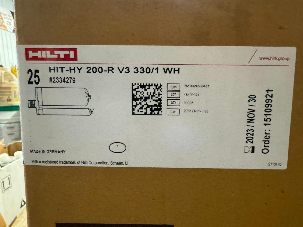 Hilti Adhesive Dispenser and Adhesive