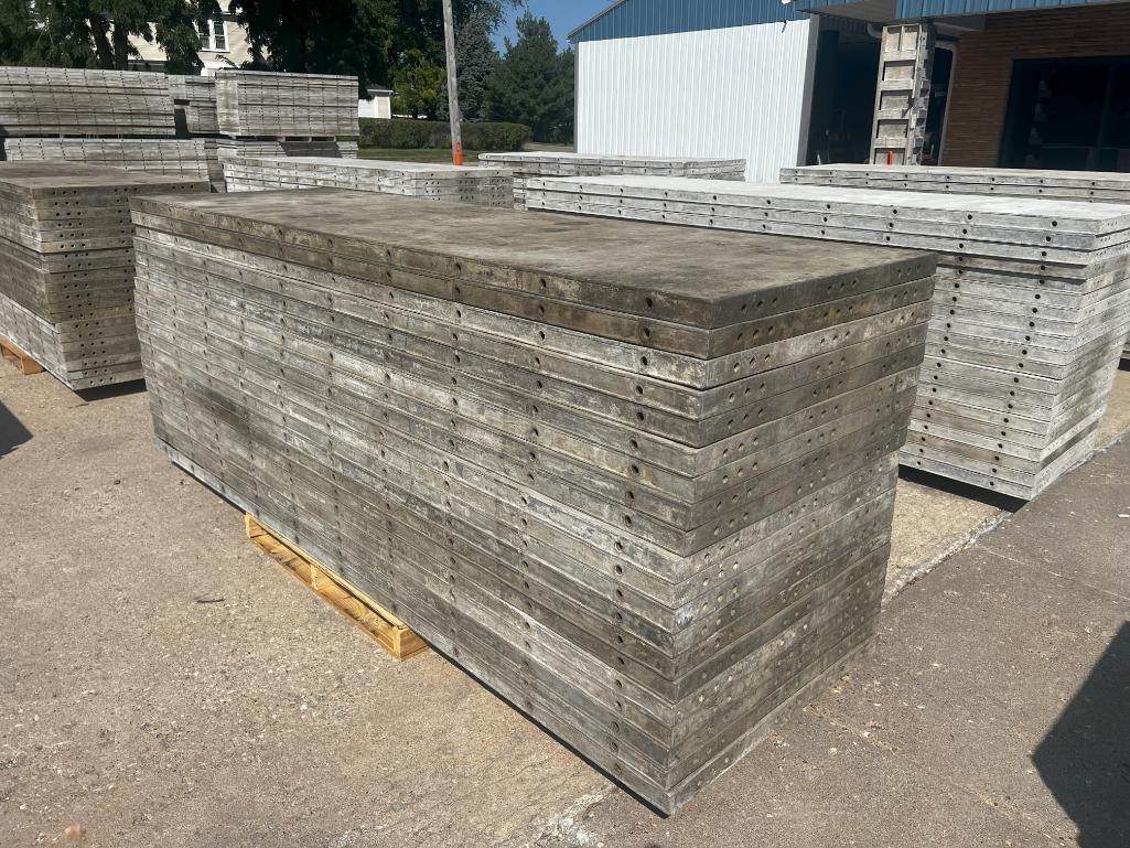 (20) 36" x 10' Smooth, 6-12 Hole Pattern, Wall-Ties Aluminum Concrete Forms