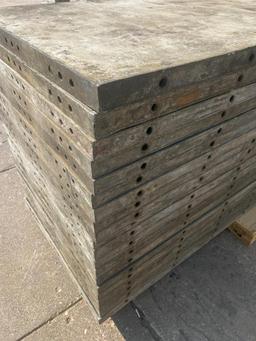 (20) 36" x 10' Smooth, 6-12 Hole Pattern, Wall-Ties Aluminum Concrete Forms