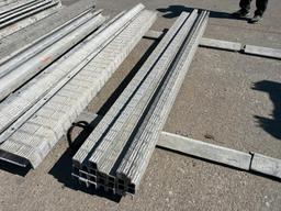 (25) Assored 9' Vertibrick, 6-12 Hole Pattern, Wall-Ties Aluminum Concrete Forms