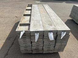 (12) 10" x 8' Smooth, 6-12 Hole Pattern, Wall-Ties Aluminum Concrete Forms