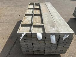 (12) 10" x 8' Smooth, 6-12 Hole Pattern, Wall-Ties Aluminum Concrete Forms