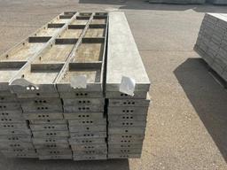(12) 10" x 8' Smooth, 6-12 Hole Pattern, Wall-Ties Aluminum Concrete Forms