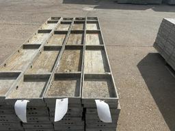 (12) 10" x 8' Smooth, 6-12 Hole Pattern, Wall-Ties Aluminum Concrete Forms