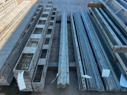 (4) 8' Ws Vertibrick, 6-12 Hole Pattern, Western Aluminum Concrete Forms
