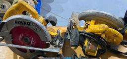 (2) Dewalt Cordless Circular Saws