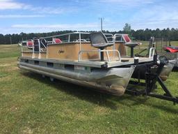 1977 SYLVAN 24 FOOT PONTOON BOAT