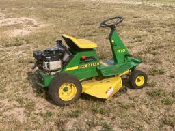 John Deere R70 Riding Mower, 8 Hp Engine, 30" Mower Deck, Runs Good.