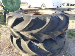 20.8-38 TRACTOR TIRES ON 10 HOLE RIMS